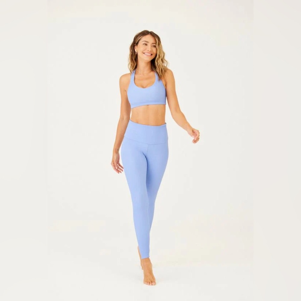 ONZIE high rise 7/8 ribbed legging in periwinkle size M/L